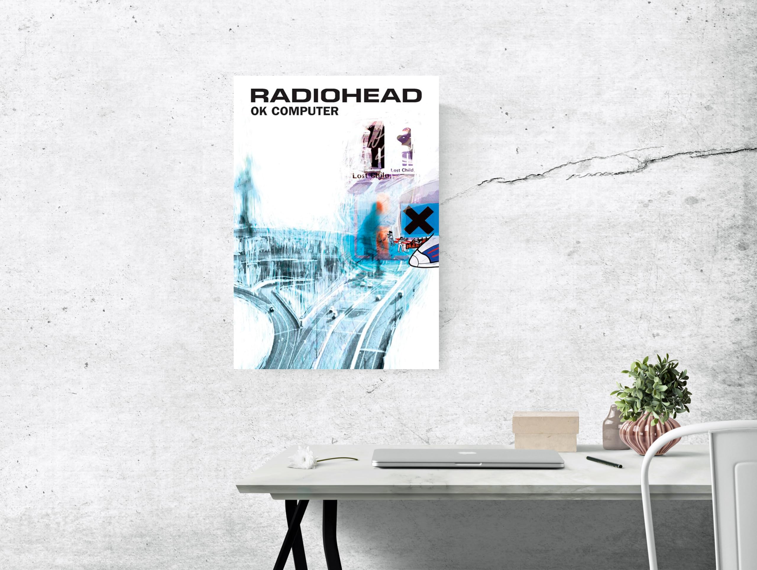 アップル/パーソナルコンピューター/ポスター 1997's Radiohead ”OK computer” 額入りポスター - アンティーク